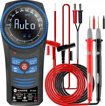 Multimetr UNIVERZÁLNÍ DIGITÁLNÍ MULTIMETR SUNSHINE DT-24R MĚŘIČ PROUDU NAPĚTÍ AUTO