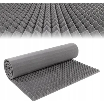 akustická pěna Akustická pěnová deska / pyramida 100 x 200 x 4 cm - zvuková izolace