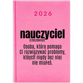 Kalendář Knižkový kalendář pro učitele 2026 A5, růžový