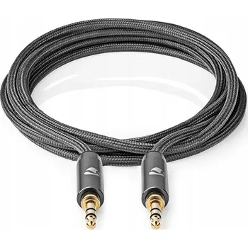 Audio kabel Kabel Nedis CATB22000GY10 minijack 3,5 mm - minijack 3,5 mm 1 m