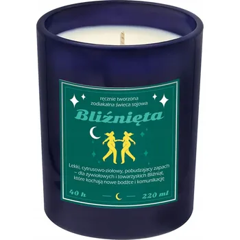 Svíčka Sójová vonná svíčka – znamení zvěrokruhu Blíženci pro fanoušky astrologie Cup&You 1 ks