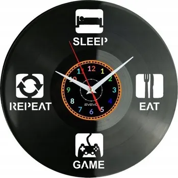 Hodiny HODINY PRO HRÁČE SONY PS5 XBOX NITENGO NÁSTĚNNÉ HODINY VINYLOVÁ DESKA DÁREK