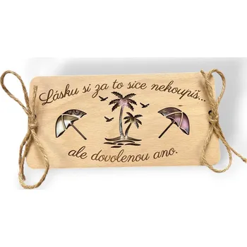 JarisWood Dárková karta - Na dovolenou Věnování na zadní straně: Bez věnování