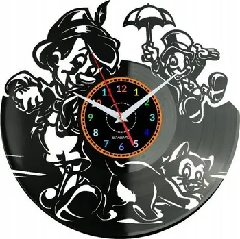 Hodiny Pinocchio Nástěnné Hodiny Vinylová Deska Moderní Dekorativní