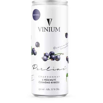Limonáda Vinium Perlivé Chardonnay Černý rybíz plechovka 250 ml