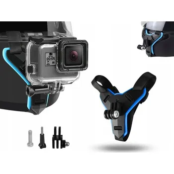 Držák na Motocyklová Přilba pro Go Pro, Upevnění pro Kamery GoPro DJI Xiaomi