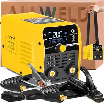 Svářečka Invertorová svářečka Magnum 200 A MMA/TIG s kuklou a regulací