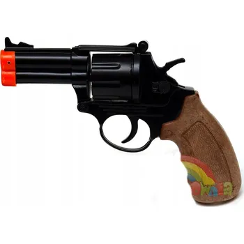 Obraz Revolver s černou kovovou slepé náboje