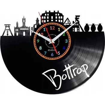 Hodiny BOTTROP NÁSTĚNNÉ HODINY DEKORATIVNÍ MODERNÍ VINYLOVÁ DESKA VINYL JAKO DÁREK