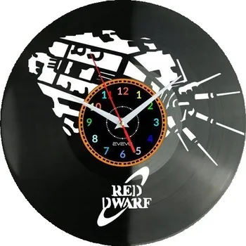 Hodiny RED DWARF NÁSTĚNNÉ HODINY DEKORATIVNÍ MODERNÍ VINYLOVÁ DESKA VINYL JAKO DÁREK