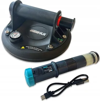 Vrták PŘÍSAVKA S PUMPOU DO 140 KG BIHUI SCBS8 200 mm + BATERIOVÉ PUMPA