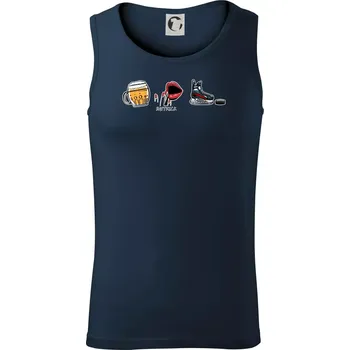 Hattrick hokej - Tílko pánské Core - M ( Námořní modrá (velmi tmavá - téměř černá) )