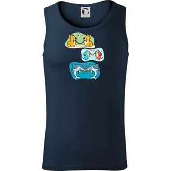 Projev lásky zvířata - Tílko pánské Core - 2XL ( Námořní modrá (velmi tmavá - téměř černá) )