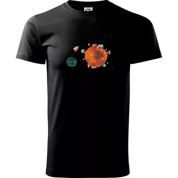 Pánské tričko Kolonizace Marsu - Triko extra velké (5-8XL) - 6XL ( Černá )