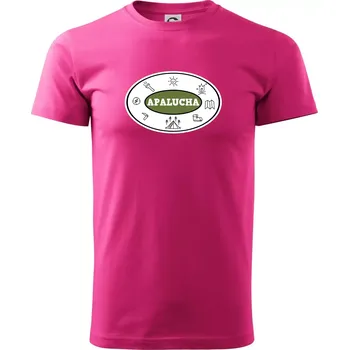 Pánská móda Apalucha logo - Klasické pánské triko vyšší gramáže - XL ( Purpurová )