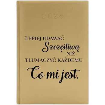 Kalendář Knižní kalendář 2026 A5 zlatý