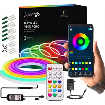 LED osvětlení LED pásek 10M NEON 5050 RGBIC Duha BLUETOOTH Aplikace DÁLKOVÝ OVLADAČ Sada 300 LED
