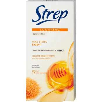 Strap Strep Sugaring voskové pásky na tělo, 20 ks