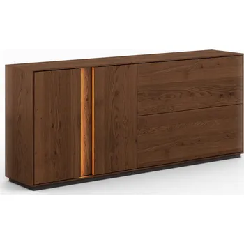 Komoda Dubová komoda 1 SALVATORE Tabaco s osvětlením