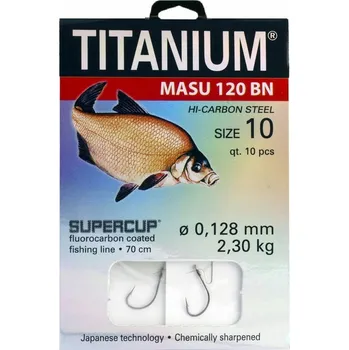 Rybářský háček Háčky s návazcem, s protihrotem Robinson Titanium Masu 120BN 10 ks