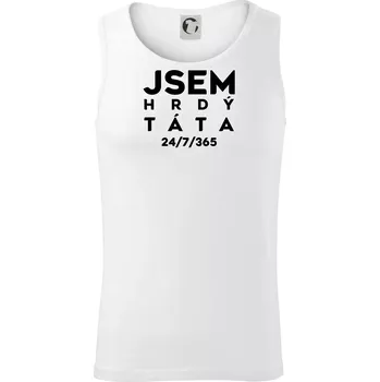 Jsem hrdý táta - Tílko pánské Core - L ( Bílá )