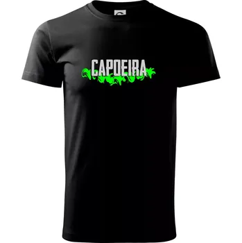 Capoeira nápis - zelený - Triko extra velké (5-8XL) - 7XL ( Černá )