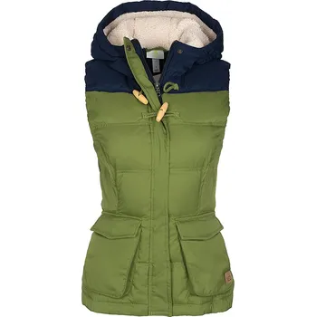 Dámská vesta Adidas dámská prošívaná vesta zelená péřová s kapucí M32621 XXS