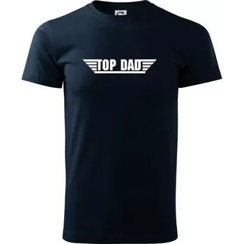 Top dad s čárami - Triko extra velké (5-8XL) - 8XL ( Námořní modrá (velmi tmavá - téměř černá) )