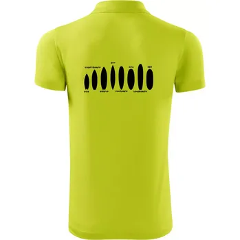 Pánská košile Typy surfů - Polokošile Victory sportovní (dresovina) - L ( Limetková )