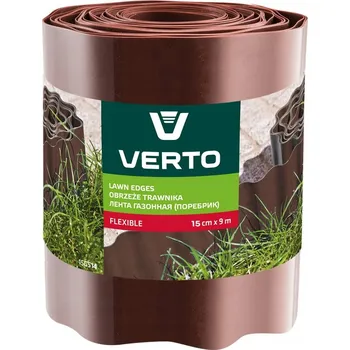 Zahradní obrubník Verto Obrubník trávníku 15 cm x 9 m, hnědá (15G514)