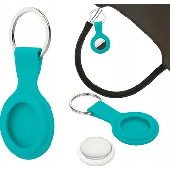 Pouzdro na mobilní telefon Pouzdro pro Apple AirTag Silikonové Tyrkysové Lokalizátor Přívěsek Na Klíče Ochranné pouzdro