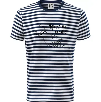 Ruka - Nejlepší táta na světě - Triko na vodu - XL ( Prouhovaná )