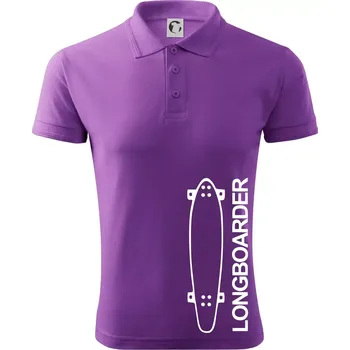 Pánská košile Longboard na výšku - Polokošile pánská Pique Polo 203 - 5XL ( Fialová )