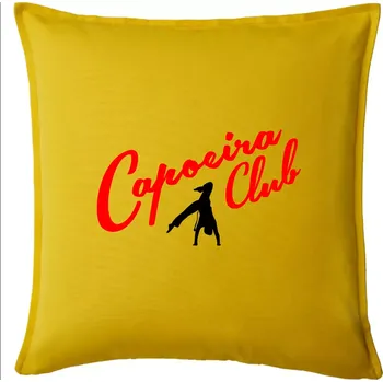 Polštář Capoeira club s tanečníkem - Polštář 50x50 - 50x50 - Pouze potah ( Žlutá )