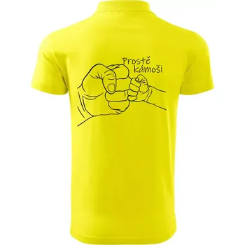 Pánská košile Prostě kámoši - ruka - Polokošile pánská Pique Polo 203 - S ( Citrónová )
