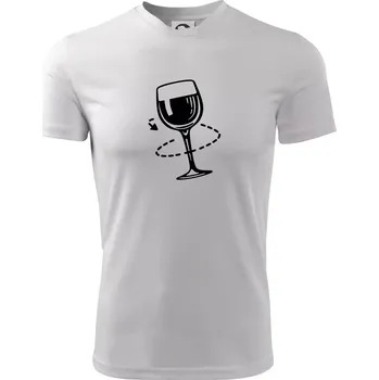 Chlapecké tričko Víno someliér - Dětské triko sportovní (dresovina) - 122 cm/6 let ( Bílá )