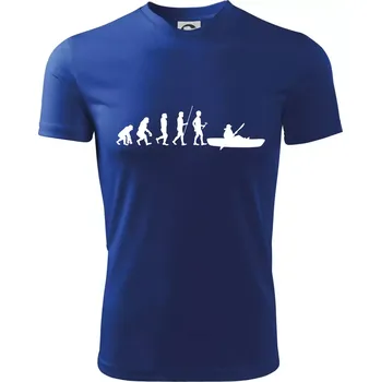 Chlapecké oblečení Evoluce kanoe krátká - Dětské triko sportovní (dresovina) - 146 cm/10 let ( Královská modrá )