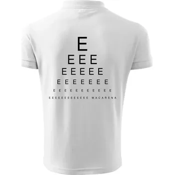 Pánská košile EEE macarena - Polokošile pánská Pique Polo 203 - L ( Bílá )