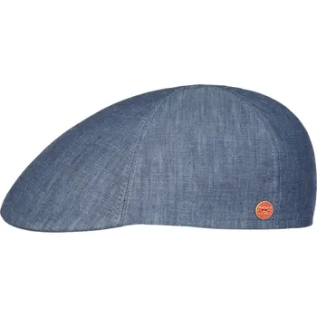 Čepice Pánská modrá letní lněná bekovka Duck Cap - Mayser - UV faktor 30 - Paddy Velikost: 56 cm