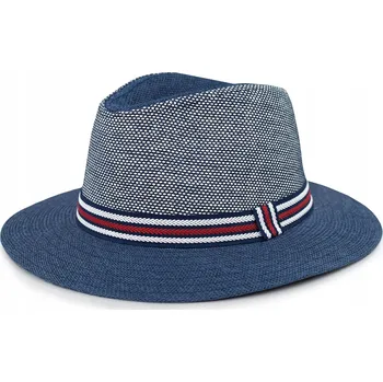 Klobouk Pako Jeans klobouk Panama modrý, univerzální velikost