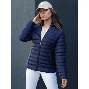 Dámská softshellová bunda Dámská prošívaná bunda bez kapuce TY4350 - Modrá S Barva: Tmavě Modrá, Velikost: S