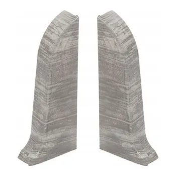 Podlahová lišta Levá koncovka Cezar hliníková 10 x 10, délka 10 cm, dub