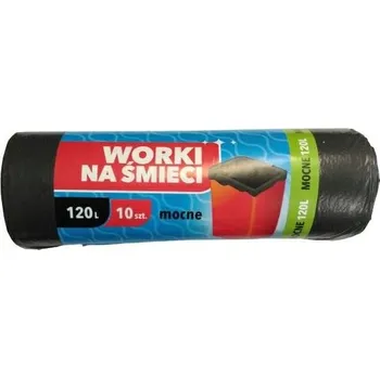 Pytle na odpadky Černé pytle na odpadky 120L role - 10 Kusů