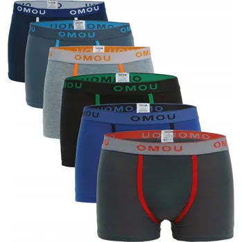 Boxerky 6x Pánské bavlněné boxerky Slipy Mix Sada Bavlna Set L