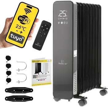 Přímotop Olejový radiátor Mission Air 2000 W černý