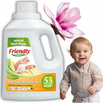 Prací gel Prací prostředek na dětské oblečení magnolie Friendly Organic 1,6 l (53 praní)