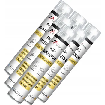 Montážní pěna PISTOLOVÁ MONTÁŽNÍ PĚNA 750 ML NÍZKOTLAKÁ POLYURETANOVÁ 6 KUSŮ