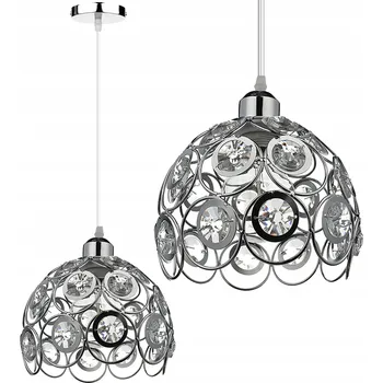 LED Stropní Závěsné Svítidlo Lustr Edison Stropní Svítidlo Křišťály Glamour E27