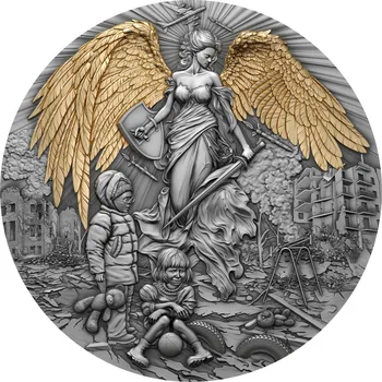 Stříbrná mince 2 Oz Strážný anděl