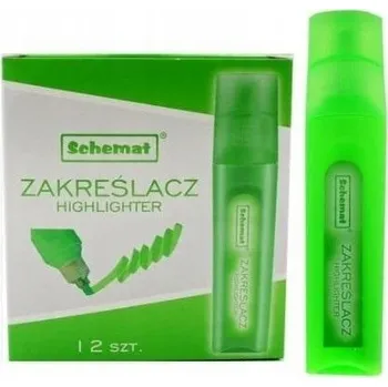 Zvýrazňovač zelený Schemat 12 ks